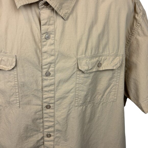 Steve's Jeans button down shirt, size 3X, short sleeves, pockets, 100% cotton - Picture 2 of 7